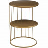 Table d'appoint Kobu design et originale en métal H 52 cm Archi féminin - Doré