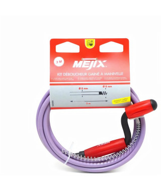 MEJIX Déboucheur d'évier gainé 3 m Ø8 mm