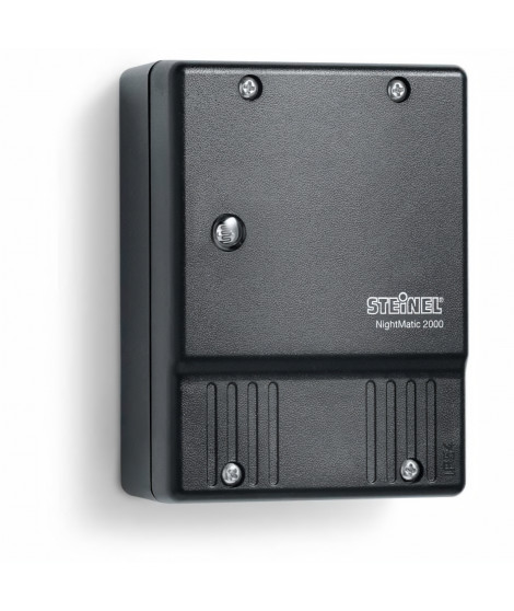 STEINEL Interrupteur crépusculaire NightMatic 2000 IP54 pour l'éclairage automatique  - Noir