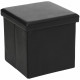 Pouf pliant PVC - Noir