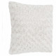 Coussin fourrure bouclé - 45 x 45 cm - Ecru