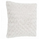 Coussin fourrure bouclé - 45 x 45 cm - Ecru