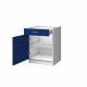 EXTRA - Meuble bas de cuisine 60cm 1 Tiroir - Bleu Mat