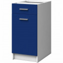 EXTRA - Meuble bas de cuisine 40cm 1 Tiroir - Bleu Mat
