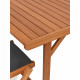 BOCARNEA Table pliable en eucalyptus Charly - 180 cm
