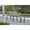 Table de Jardin coloris graphite - finition bois - ALLIBERT BY KETER  modulable - 8 - 10 personnes - JULIE