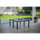 Table de Jardin coloris graphite - finition bois - ALLIBERT BY KETER  modulable - 8 - 10 personnes - JULIE