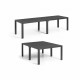 Table de Jardin coloris graphite - finition bois - ALLIBERT BY KETER  modulable - 8 - 10 personnes - JULIE