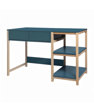 ANKARA Bureau - Bleu - L 120 x P 60 x H 75 cm