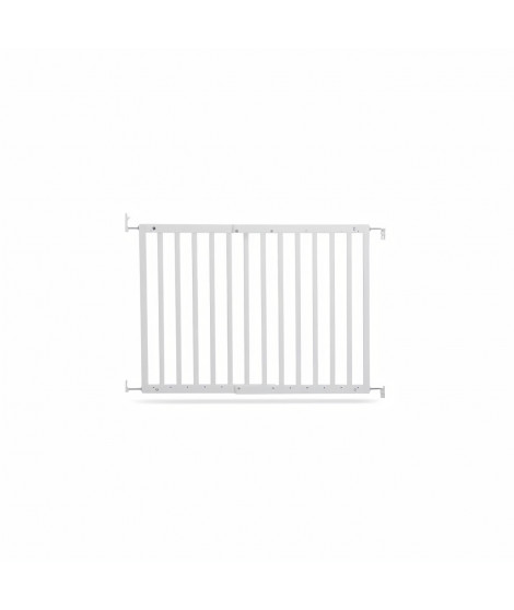 GEUTHER Barriere extensible en Hetre coloris blanc pour porte et escalier - Réglable : 63,5 - 105,5 cm