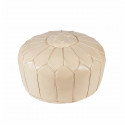 FESA Pouf Marocain - Ø 50 x H 30 cm - Beige