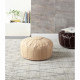 FESA Pouf Marocain - Ø 50 x H 30 cm - Beige