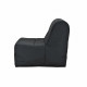 EVA Banquette BZ 120x190 cm 2 places - Tissu Noir - L 122 x P 101 x P 95 cm