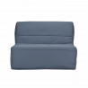 EVA Banquette BZ 120x190 cm 2 places - Tissu Gris - L 122 x P 101 x P 95 cm