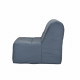 EVA Banquette BZ 120x190 cm 2 places - Tissu Gris - L 122 x P 101 x P 95 cm