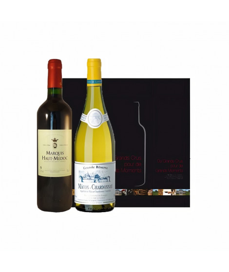 Coffret Duo Bordeaux Bourgogne Blanc & Rouge