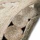 Tapis DECO Jute ROSACE diam 120 cm - Naturel