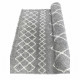 NAZAR Tapis de salon Shaggy ASM200GRI150220 - 150 x 220 cm - Gris