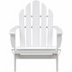 Fauteuil de jardin inclinable en Acacia FSC - 72,5 x 89,5 x H.94 cm - Blanc