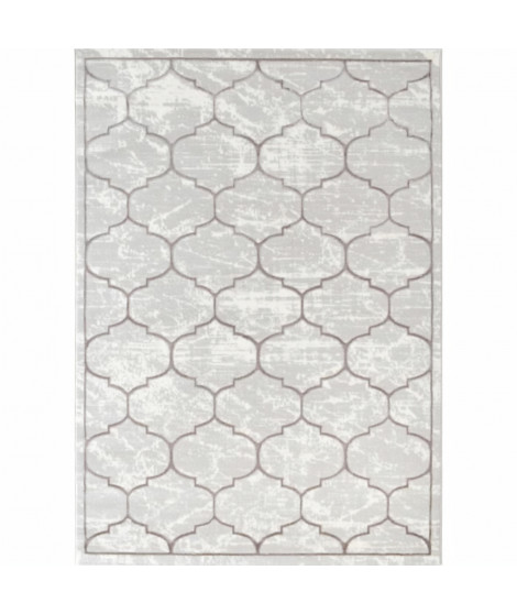 NAZAR Tapis de salon Tuana - 120 x 170 cm - Creme