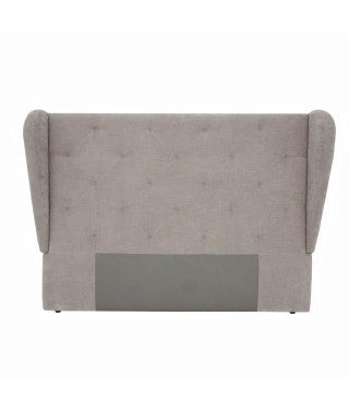 Tete de lit 200x150 cm - Tissu Beige gris - STELLA