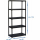 TOOD  Etagere 5 tablettes  dimensions h176x90x40