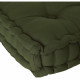 Coussin de sol - 40 x 40 x 8 cm - Vert kaki