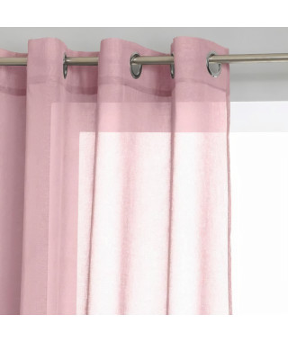 Voilage Etamine - 140 x 240 cm - Rose