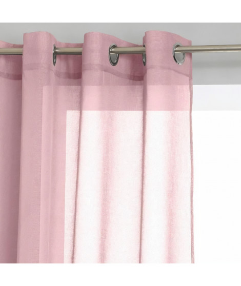 Voilage Etamine - 140 x 240 cm - Rose