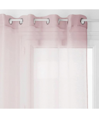 Voilage Moly - 135 x 240 cm - Rose