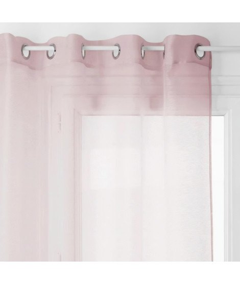 Voilage Moly - 135 x 240 cm - Rose