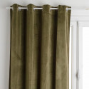 Rideau occultant velours - 140 x 260 cm - Vert kaki