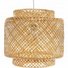 ATMOSPHERA Suspension Liby en bambou naturel - Diametre 40 cm - Coloris Beige