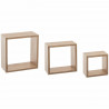 Lot de 3 étageres Fixy cube - Chene naturel