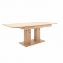 Table a manger extensible - Décor chene artisan - L140/220 x P 90 x H 80 cm