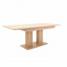 Table a manger extensible - Décor chene artisan - L140/220 x P 90 x H 80 cm