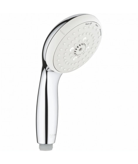 GROHE Douchette a main 3 jets Tempesta 100 28261002 - Anti-calcaire - Montage universel - Chrome