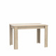 Table a manger fixe 120x80 cm - Décor chene sonoma et blanc mat - L120 x P79,8 x H78,2 cm - ELAMA