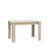 Table a manger fixe 120x80 cm - Décor chene sonoma et blanc mat - L120 x P79,8 x H78,2 cm - ELAMA