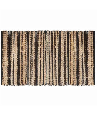 ATMOSPHERA Tapis jute Chenil - 70x140 cm - Noir