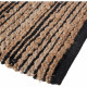 ATMOSPHERA Tapis jute Chenil - 70x140 cm - Noir