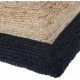 ATMOSPHERA Tapis jute Bord - 120x170 cm - Noir