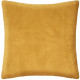 Coussin fourrure bouclé - 45 x 45 cm - ocre