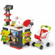 Smoby - Supermarket - Marchande pour Enfant - Chariot de Course Inclus - Vraie Calculatrice - 42 Accessoires