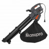 MANUPRO Aspirateur souffleur électrique - Broyeur de feuilles - 3300W