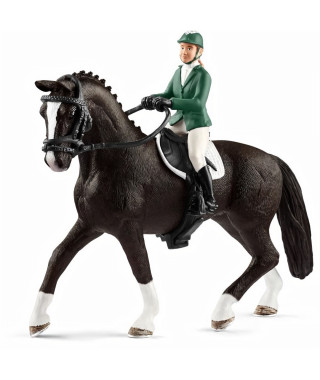 Schleich Figurine 42358 - Cheval - Cavaliere de saut dobstacles avec cheval