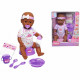 Simba - New Born Baby - Poupon Violet Boit Fait Pipi - 43cm - Nombreux Accessoires Inclus