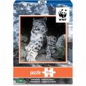 WWF Puzzle 100 pieces Leopard Des Neiges