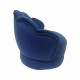 Fauteuil club enfant - Velours bleu nuit - Bois pin massif - L 47,5 x P 44 x H 42 cm - ANGA