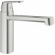 GROHE Mitigeur évier Eurosmart Cosmopolitan 30193DC0 - Bec médium - Bec tube pivotant 140° - Supersteel